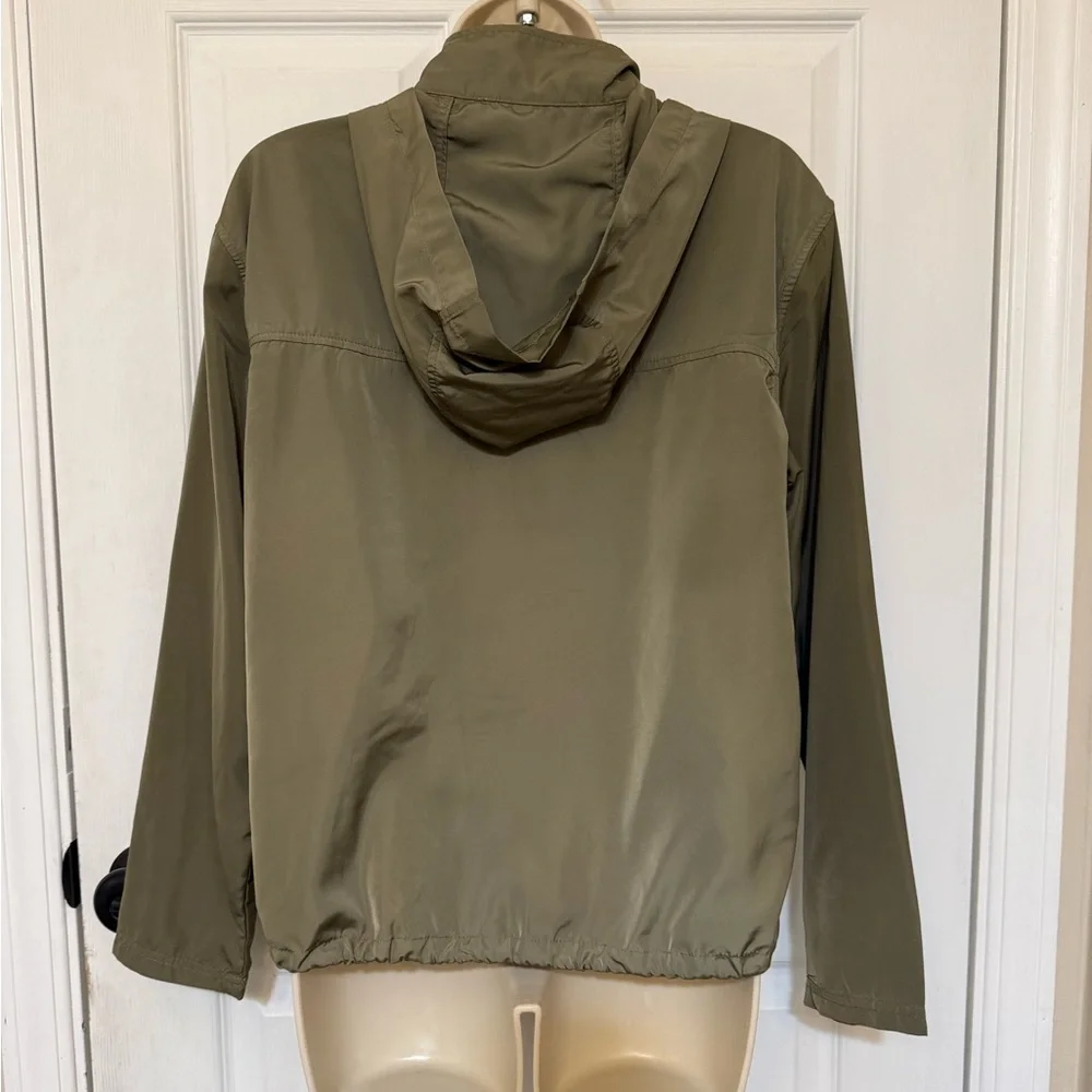Michael Kors Olive Green Lightweight Hooded Jacket XS